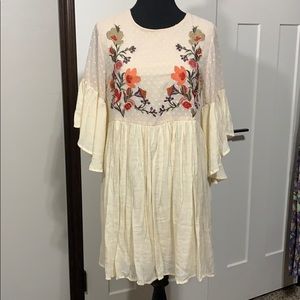 NWT Umgee medium boho dress with embroidery